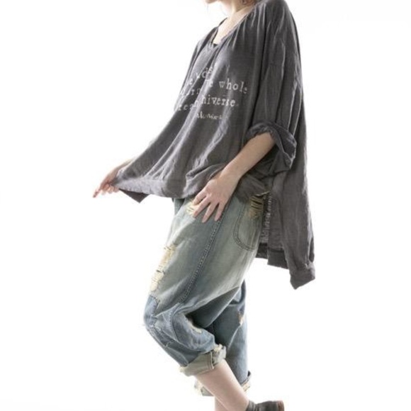 Magnolia Pearl "Baddest Unicorn" Cotton Jersey Oversized Hi Lo Francis T ~ OS - Picture 3 of 6